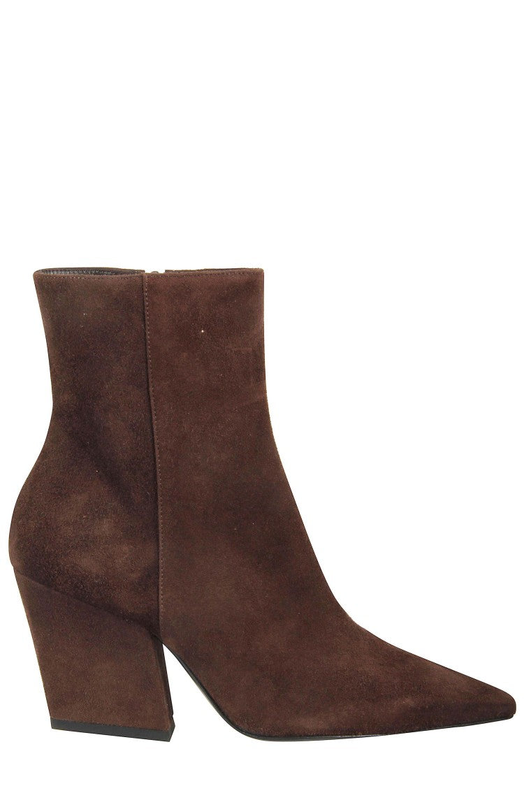 Giampaolo Viozzi Pointed Toe Suede Ankle Boots
