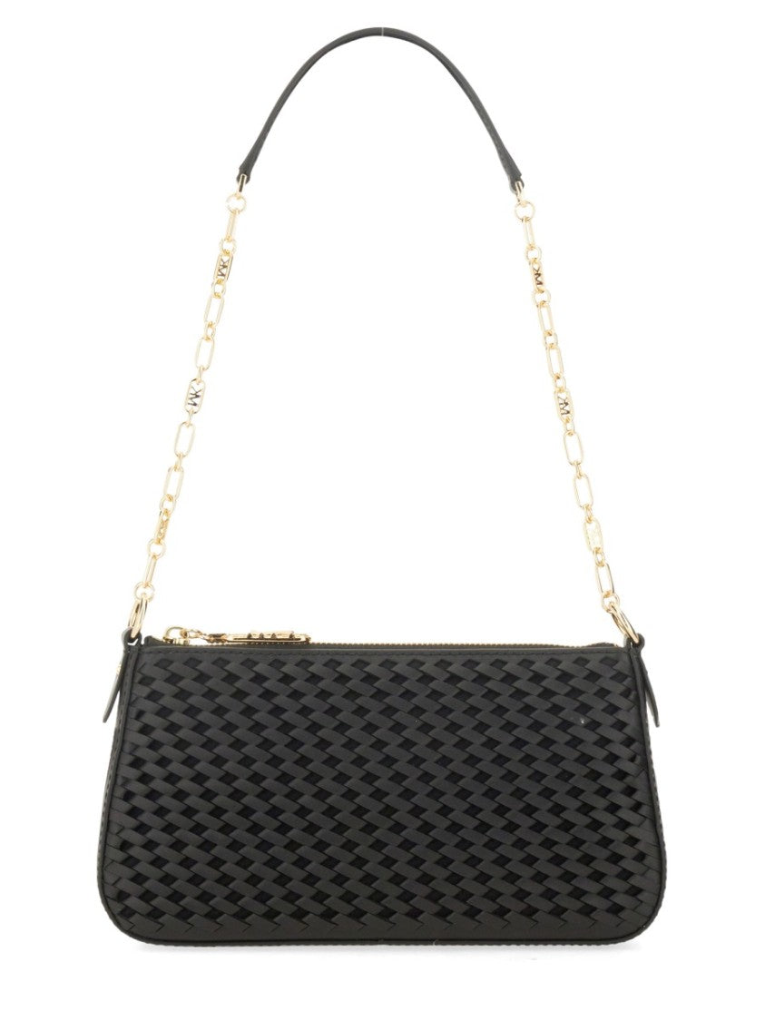 Michael Michael Kors Empire Pouch With Textured Design And Detachable Chain Strap