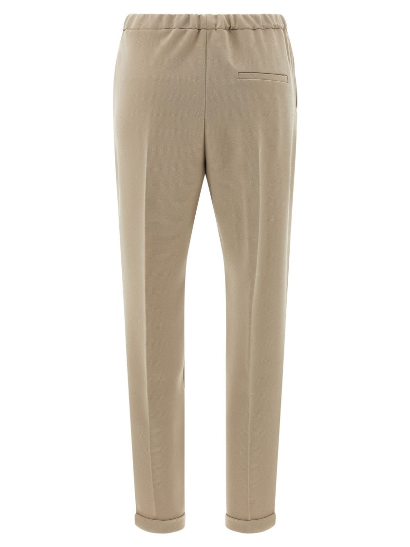 Alberto Biani Cadi Fabric Pants With Elastic Waistband