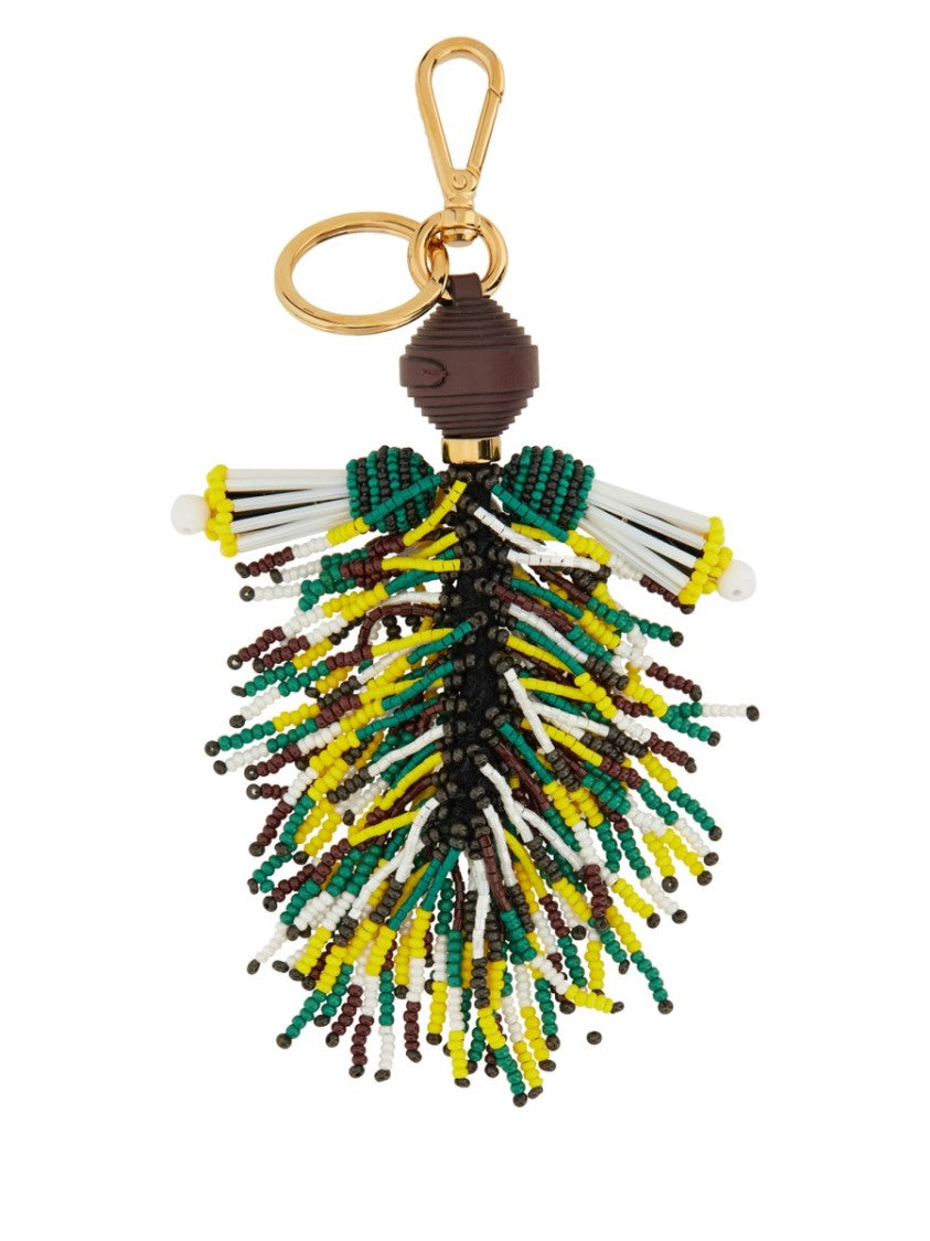 Etro Beaded Playful Keyring Charm