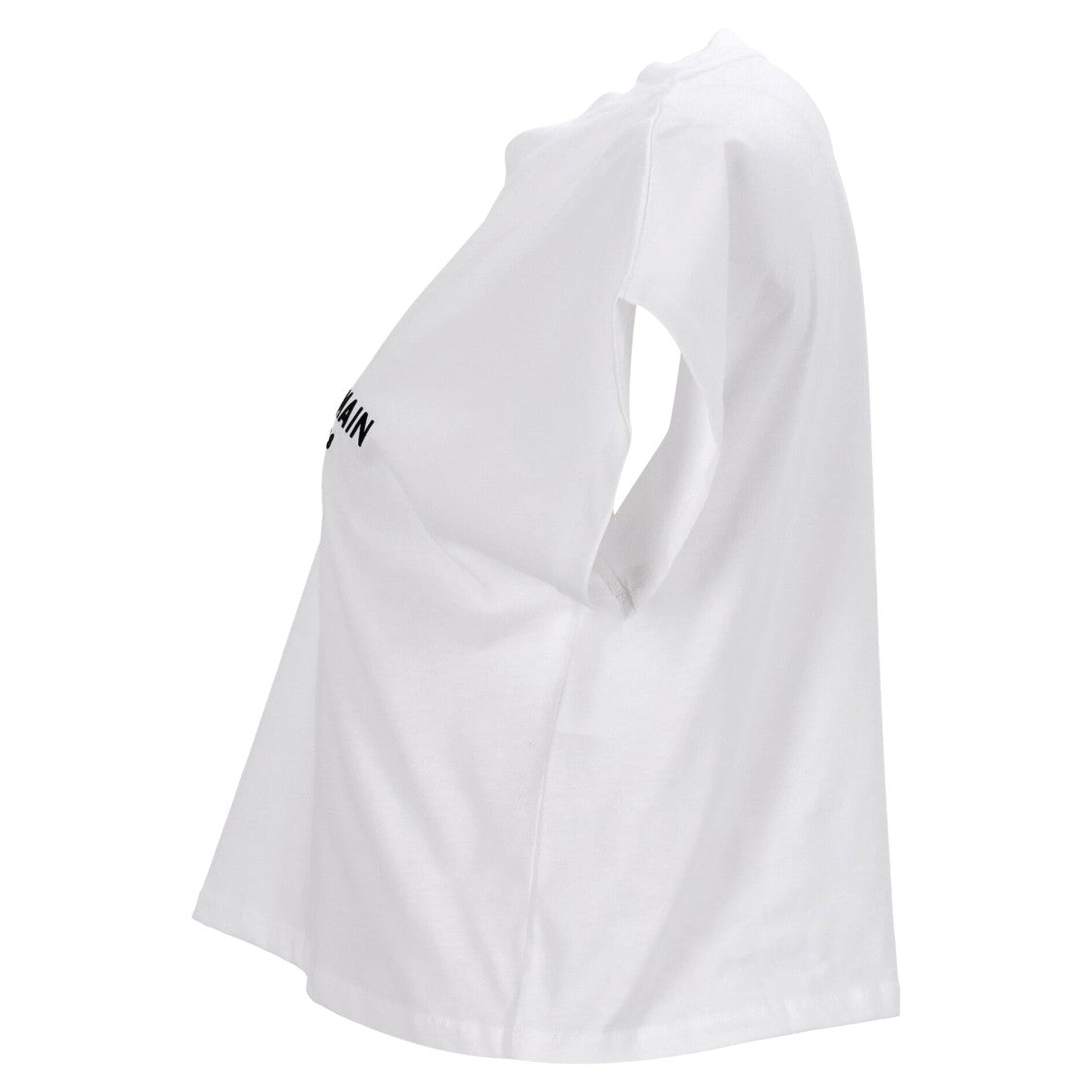 Balmain Relaxed-Fit Cotton Crop Top With Logo Detailing