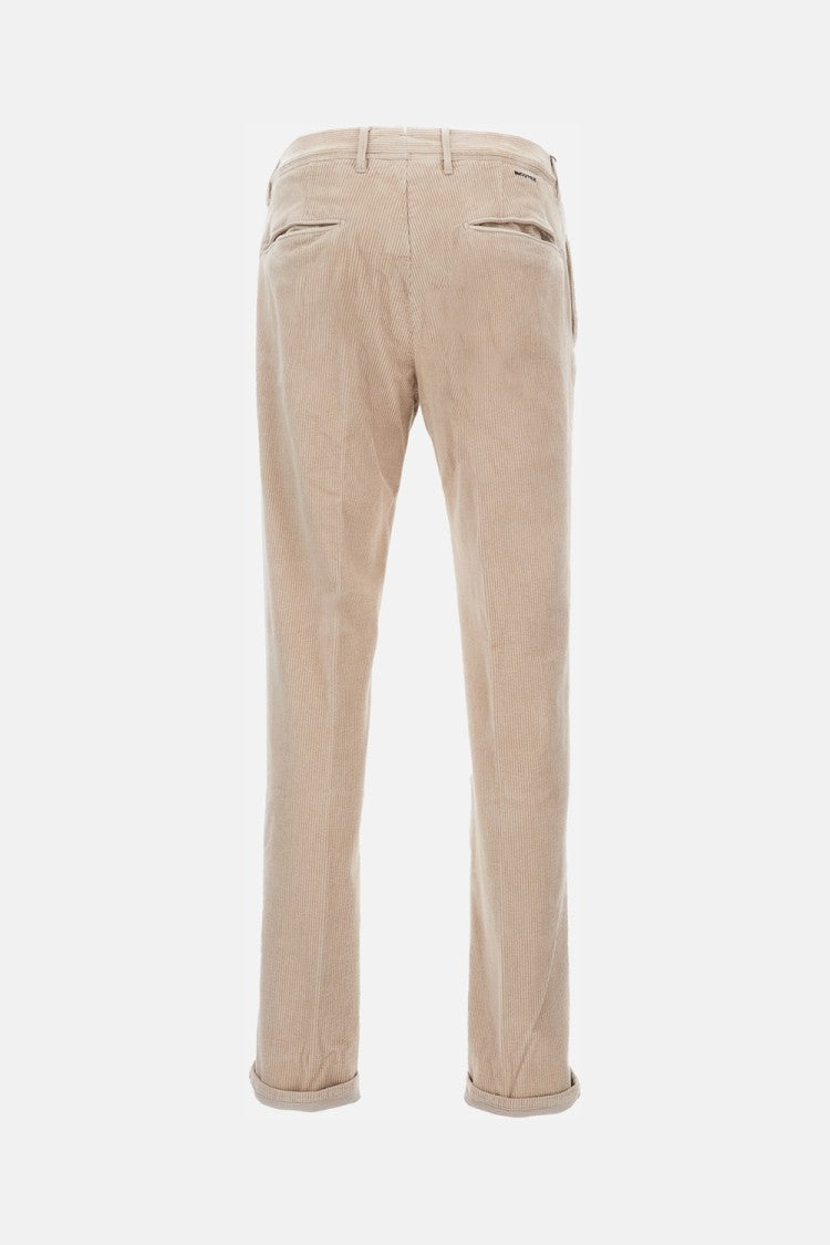 Incotex Tailored Fit Corduroy Trousers With Zip