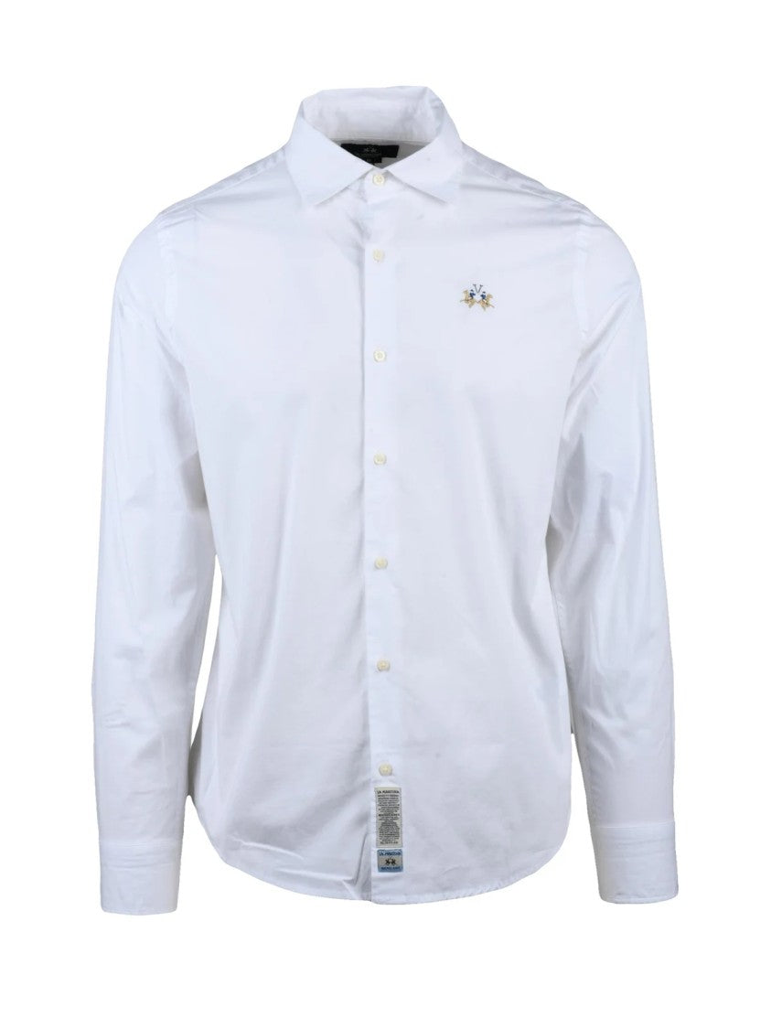 La Martina White Tailored Button-Down Shirt