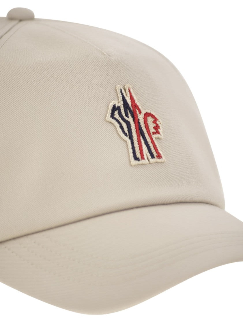Moncler Grenoble Cotton Gabardine Baseball Cap