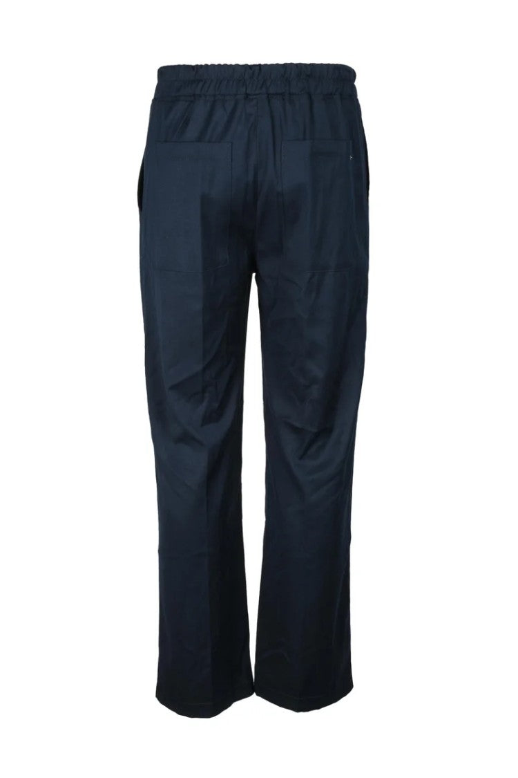 A.M.Couture Tailored Fit With Slight Flare Trousers - Blue