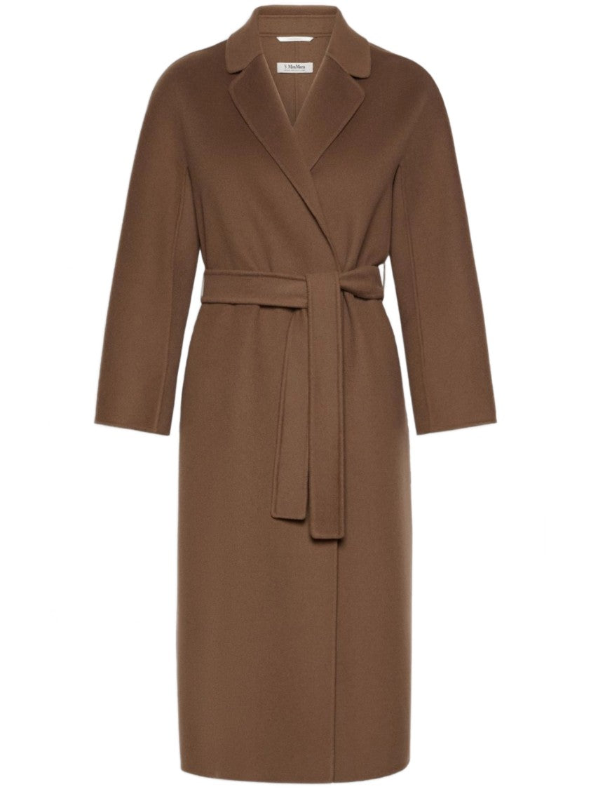Max Mara Brown Esturia Belted Mid-Calf Coat