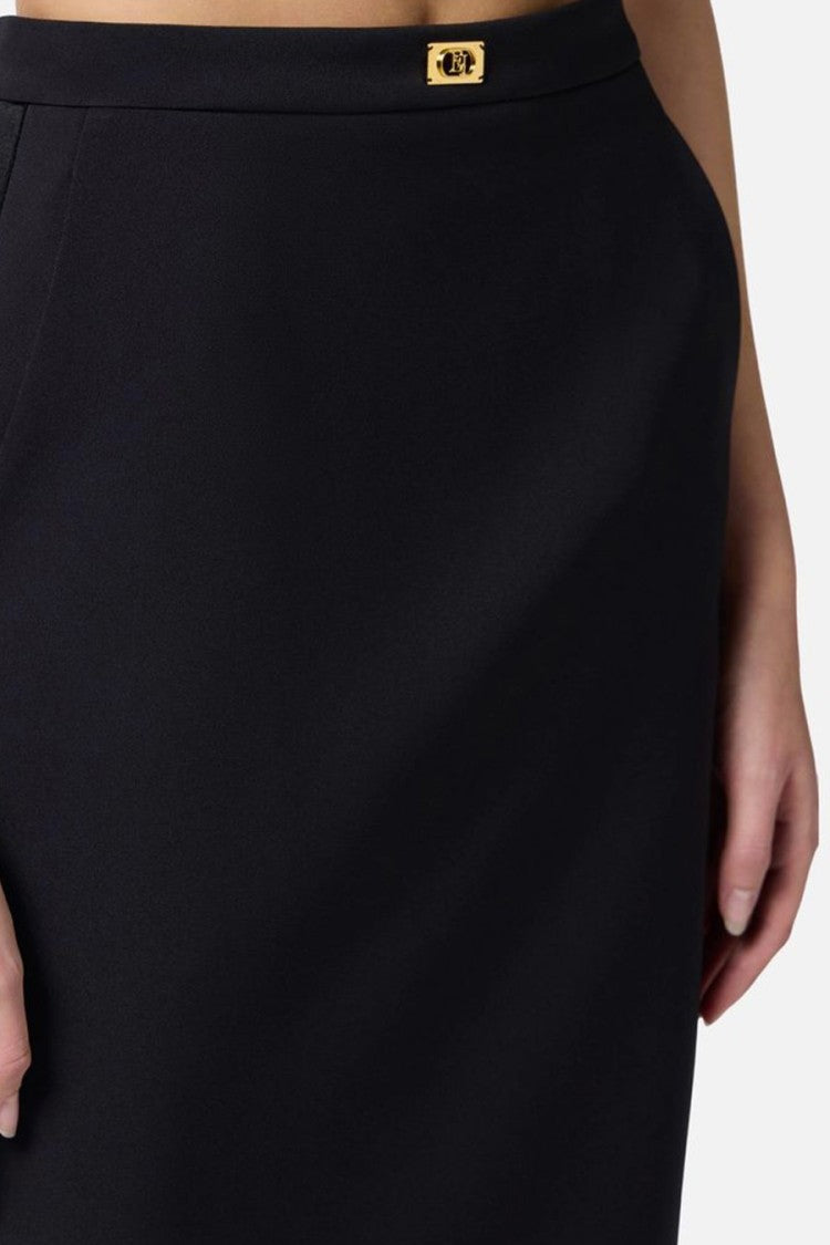 Elisabetta Franchi Fitted Midi Modern Design Skirt
