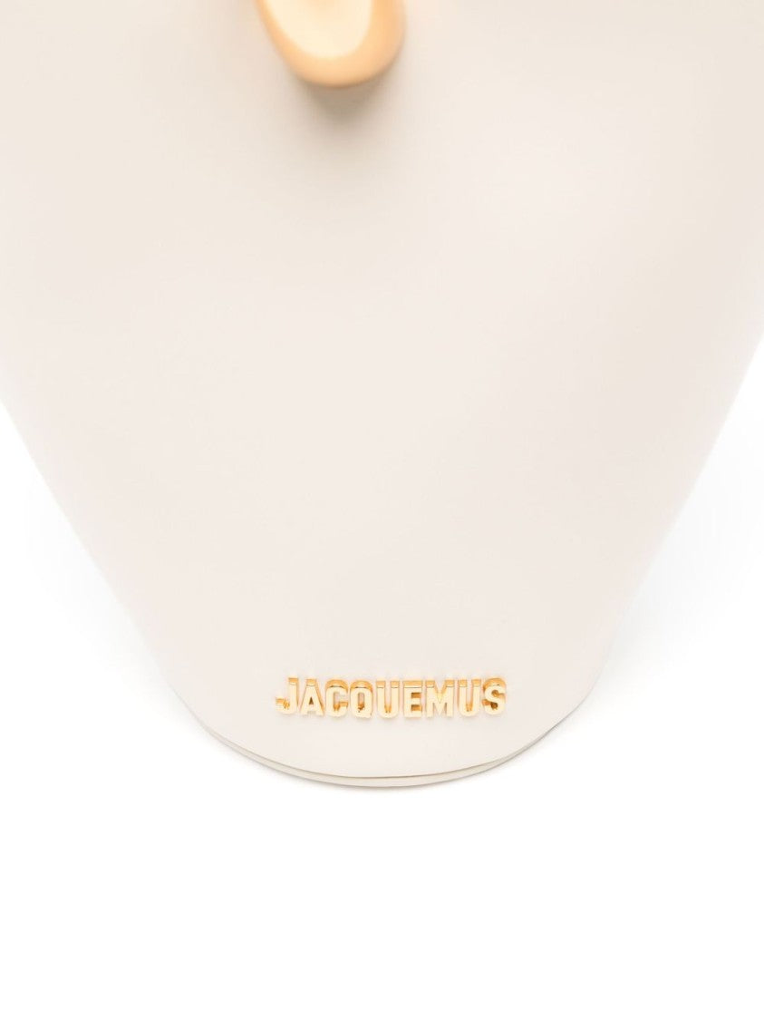 Jacquemus Light Beige Structured Magnetic Handle Bag
