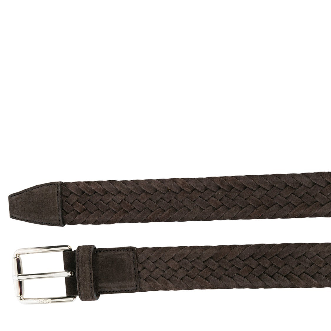 Tod's Braided Brown Leather Belt