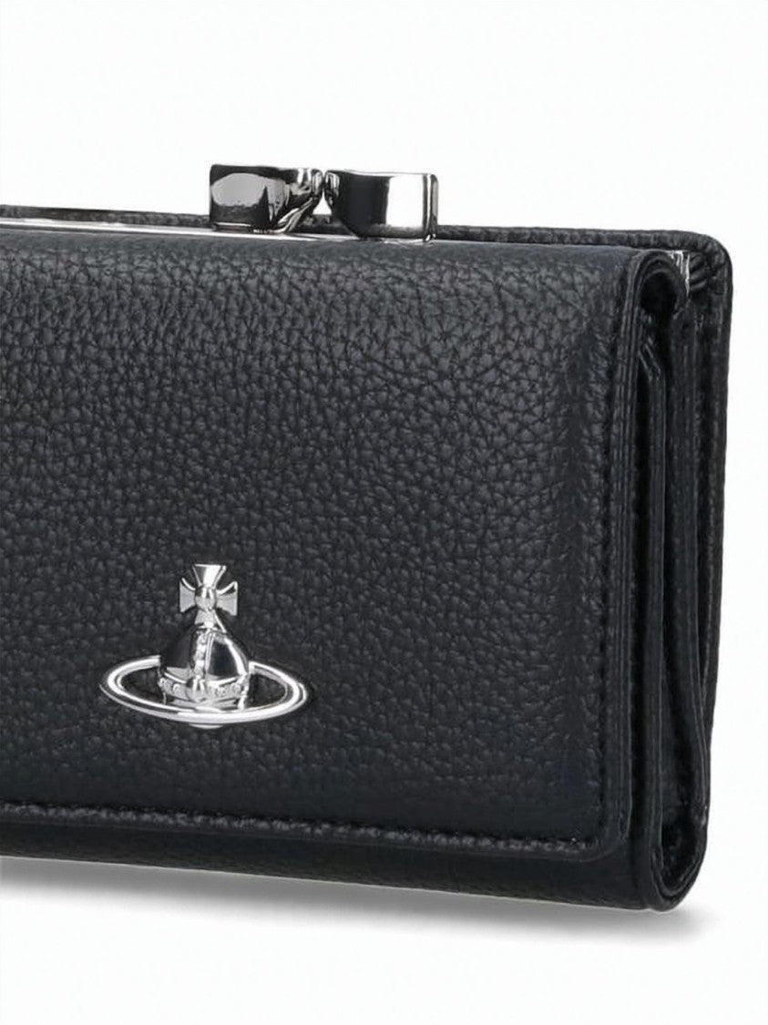 Vivienne Westwood Textured Polyurethane Cardholder Wallet