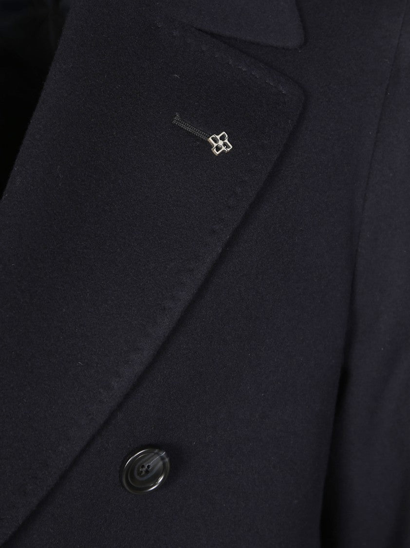 Tagliatore Double-Breasted Wool Chacemire Coat