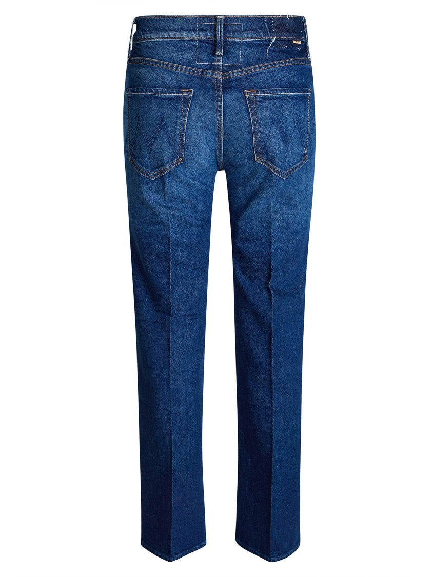 Mother The Kick It Denim Distinctive Stitching Jeans