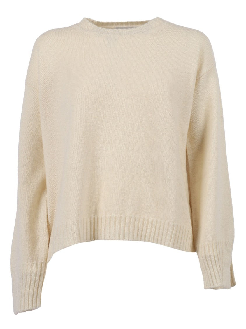 Kangra Cashmere Boxing Crew Neck With Dropped Wrists