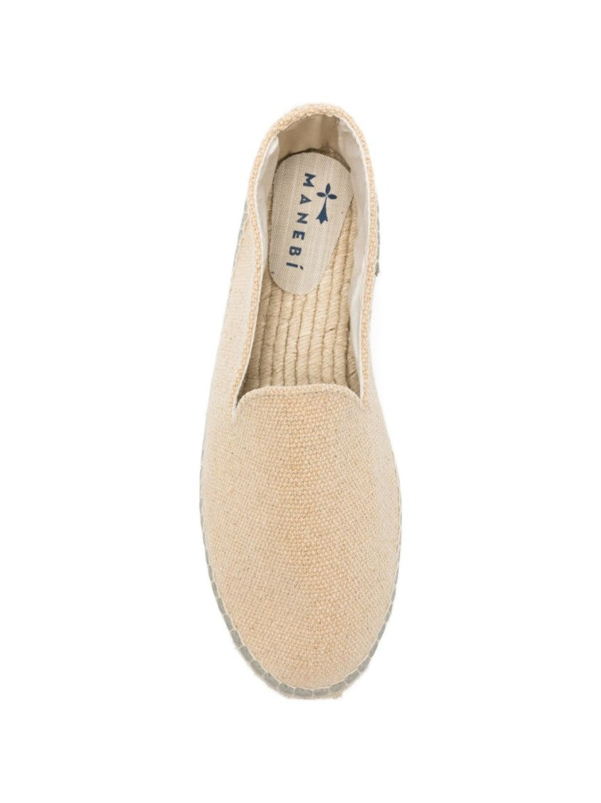 Manebi Textured Cotton Jute Sole Espadrilles