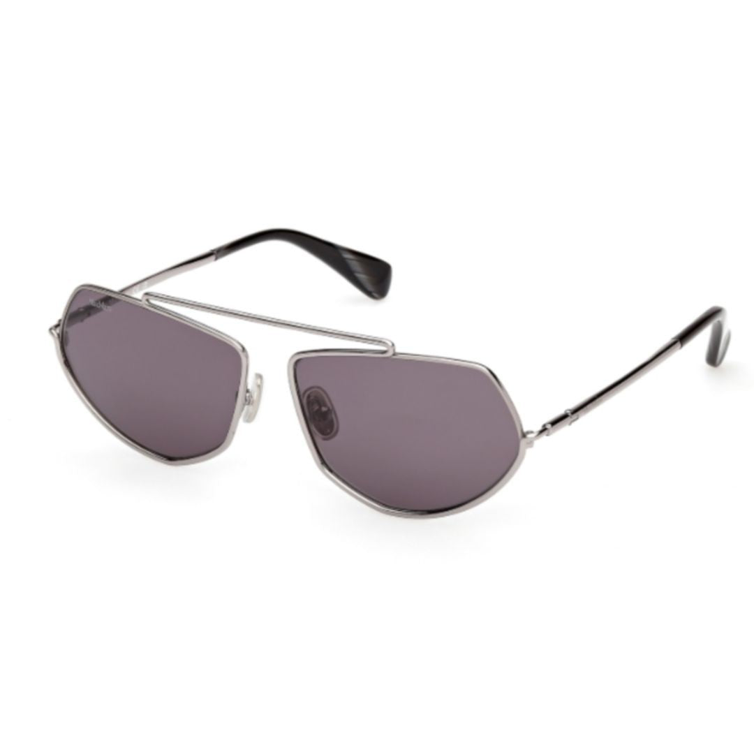 Max Mara Mm0165 Geometric Silver Sunglasses