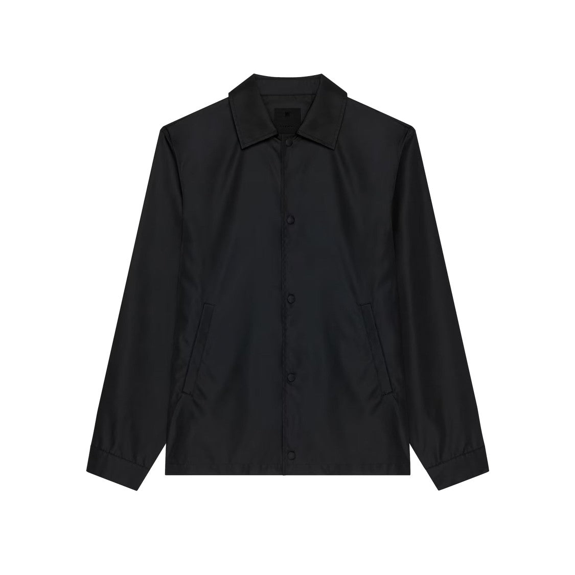 Givenchy Sustainable Black Overshirt With Embroidered Logo