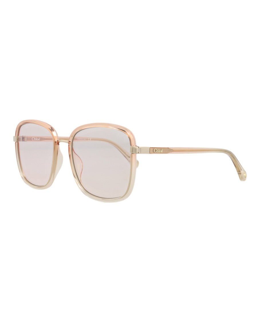 Chloé Square-Frame Injection Sunglasses