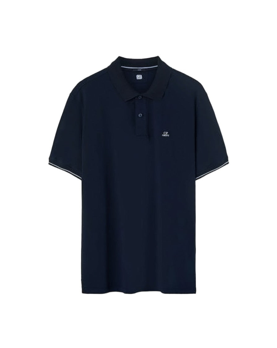 C.P. Company Classic Short-Sleeve Polo Shirt With Ribbed Collar