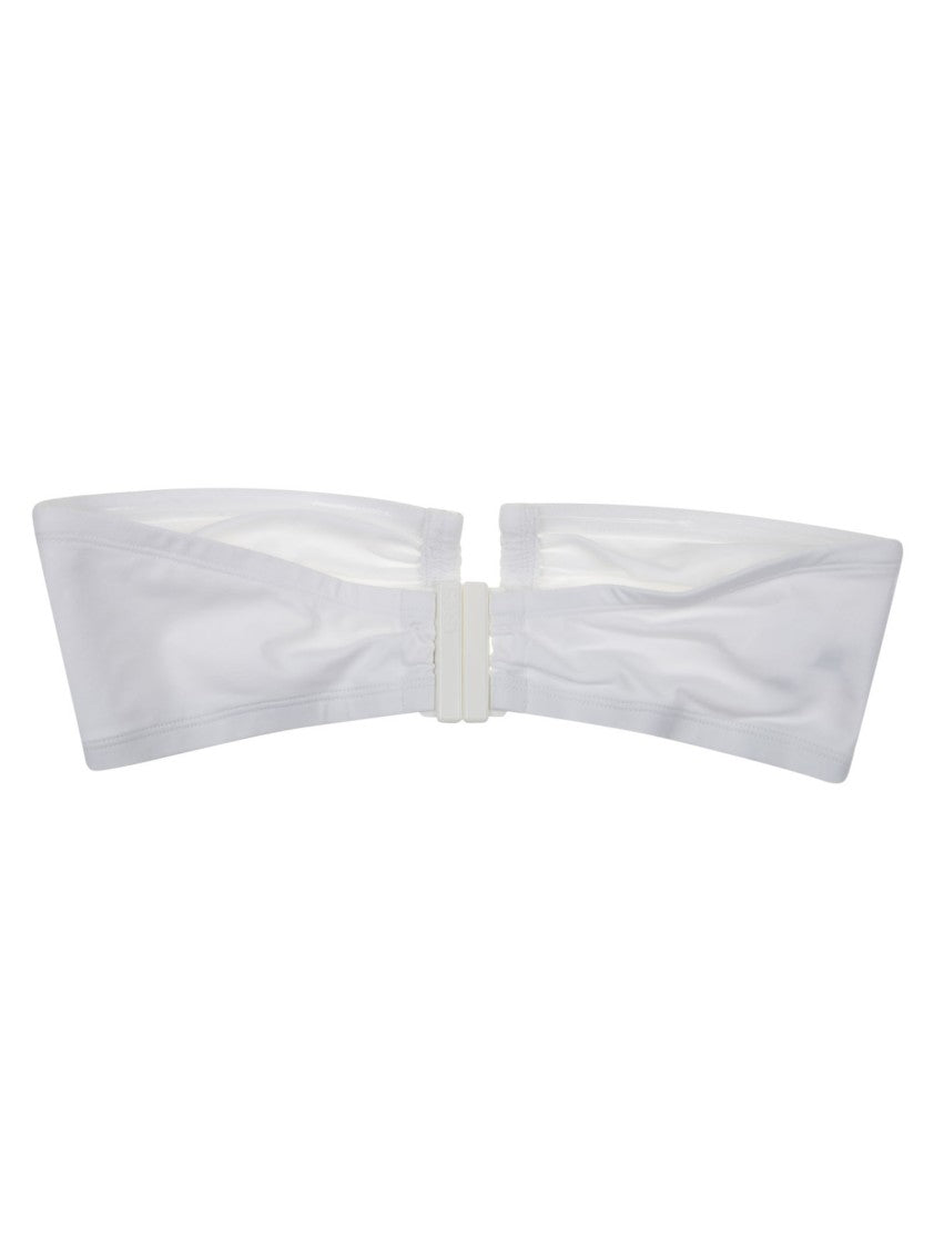 Eres White Minimalist Central Clasp Sweatband