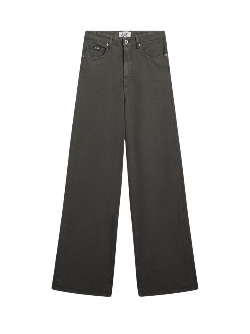 Pence Wide-Leg Five-Pocket Pants With Relaxed Fit