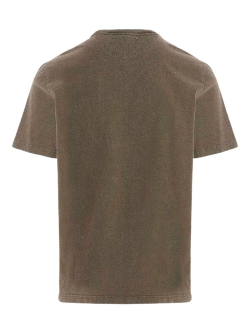 Golden Goose Golden Regular Distressed Cotton T-Shirt