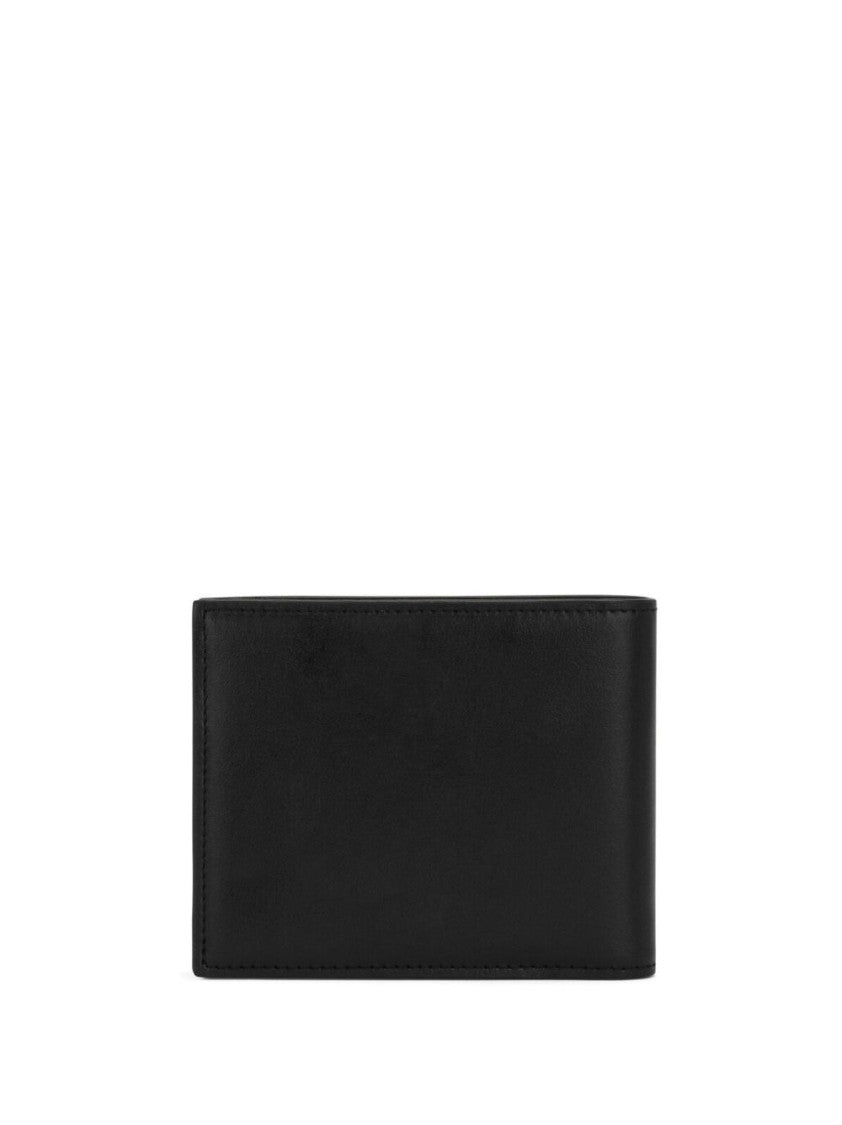 Dolce & Gabbana Bi-Fold Wallet In Black Calf Leather