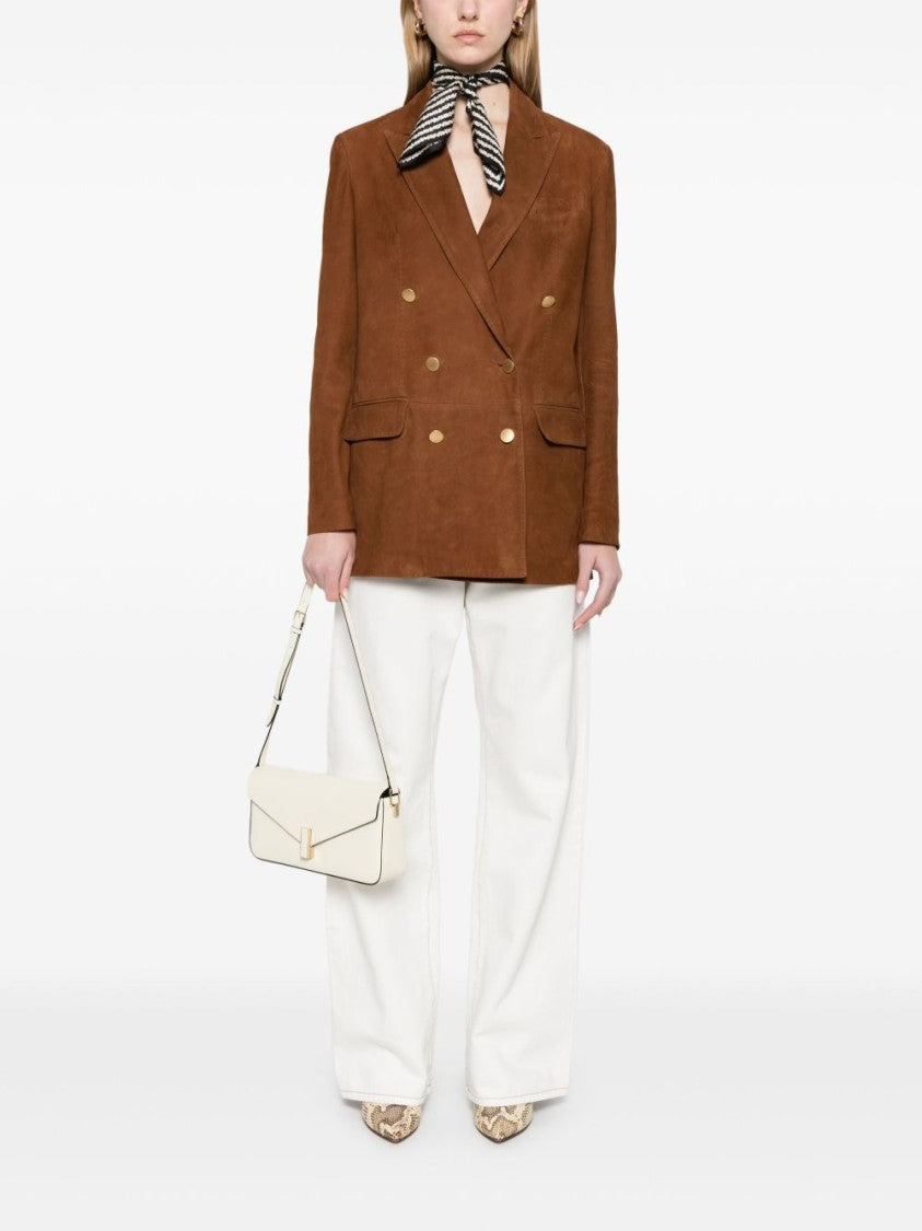 Tagliatore Double-Breasted Lamb Leather Jacket With Tailored Silhouette