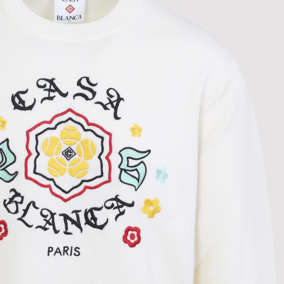 Casablanca Bosozuku White Logo Crewneck Sweater