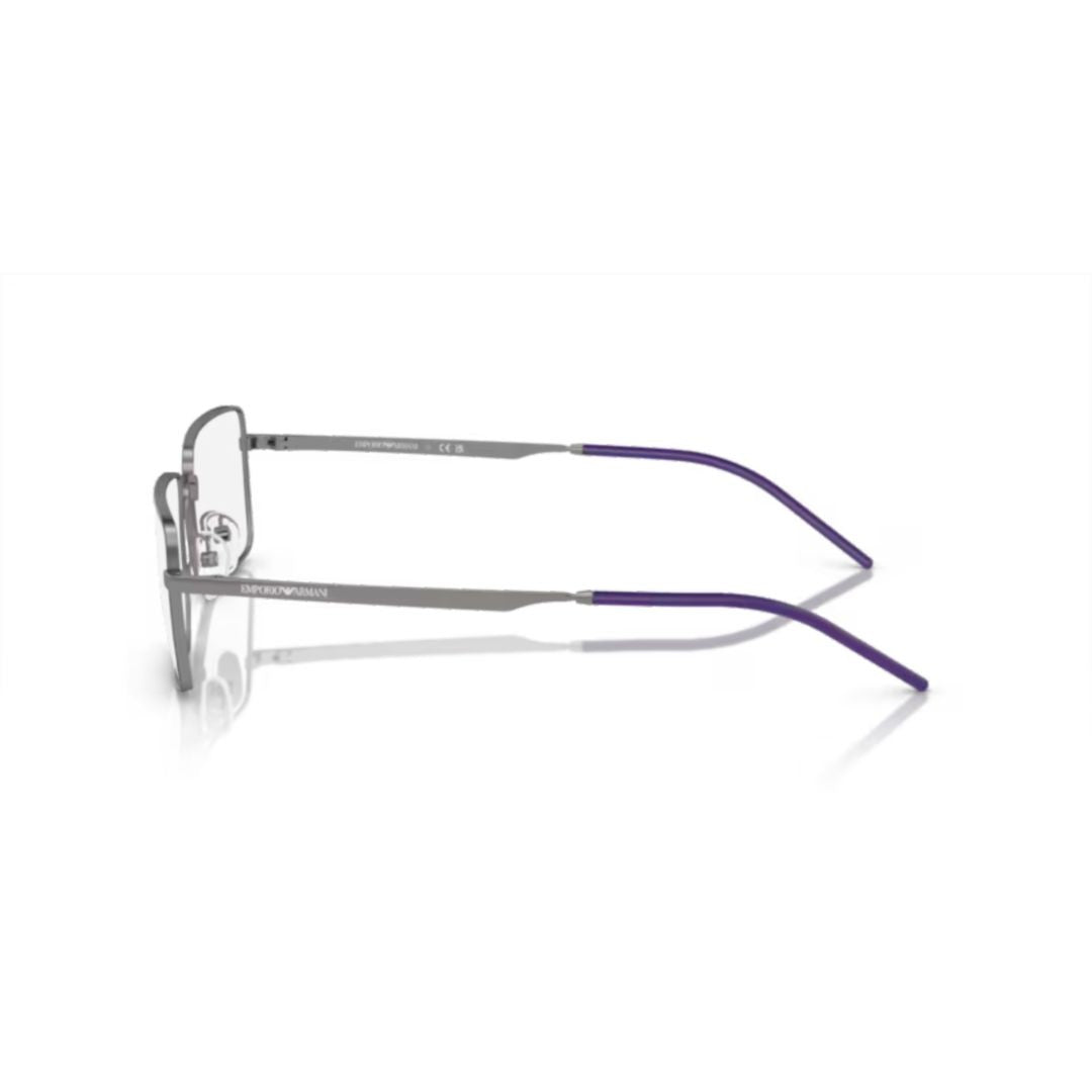 Emporio Armani Grey 0Ea1153 Matte Rectangular Eyeglasses