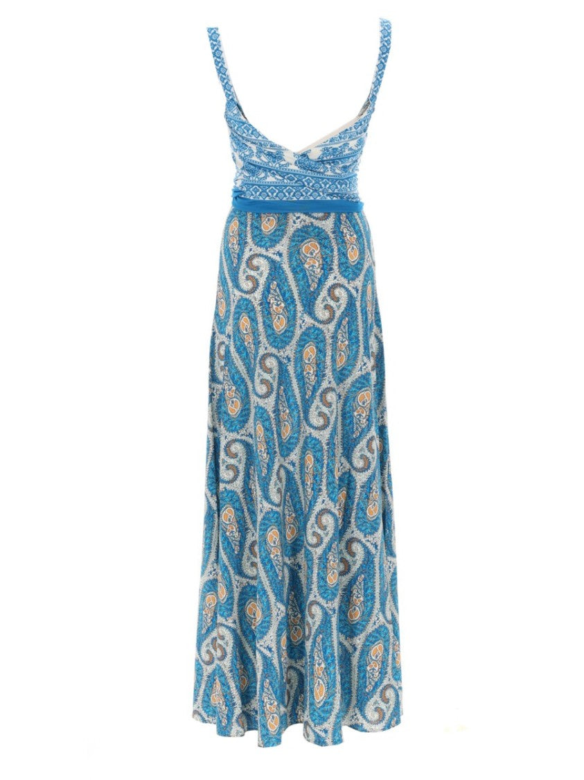 Etro Bret Paisley Pattern Maxi Dress