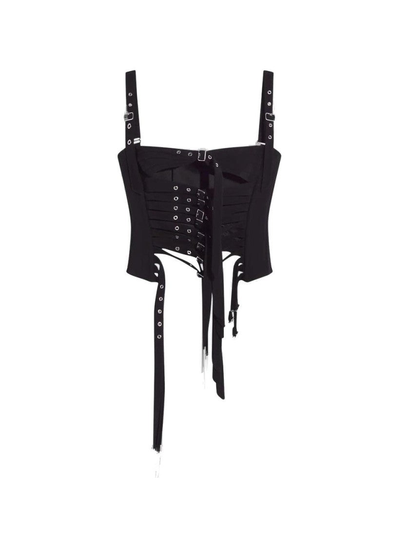 Mugler Buckled Corset Top