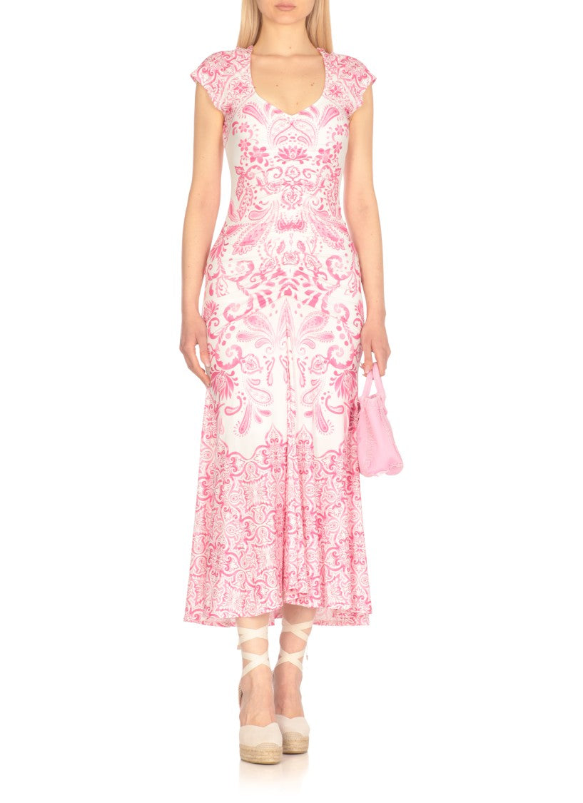 Hale Bob Floral Pattern Maxi Dress