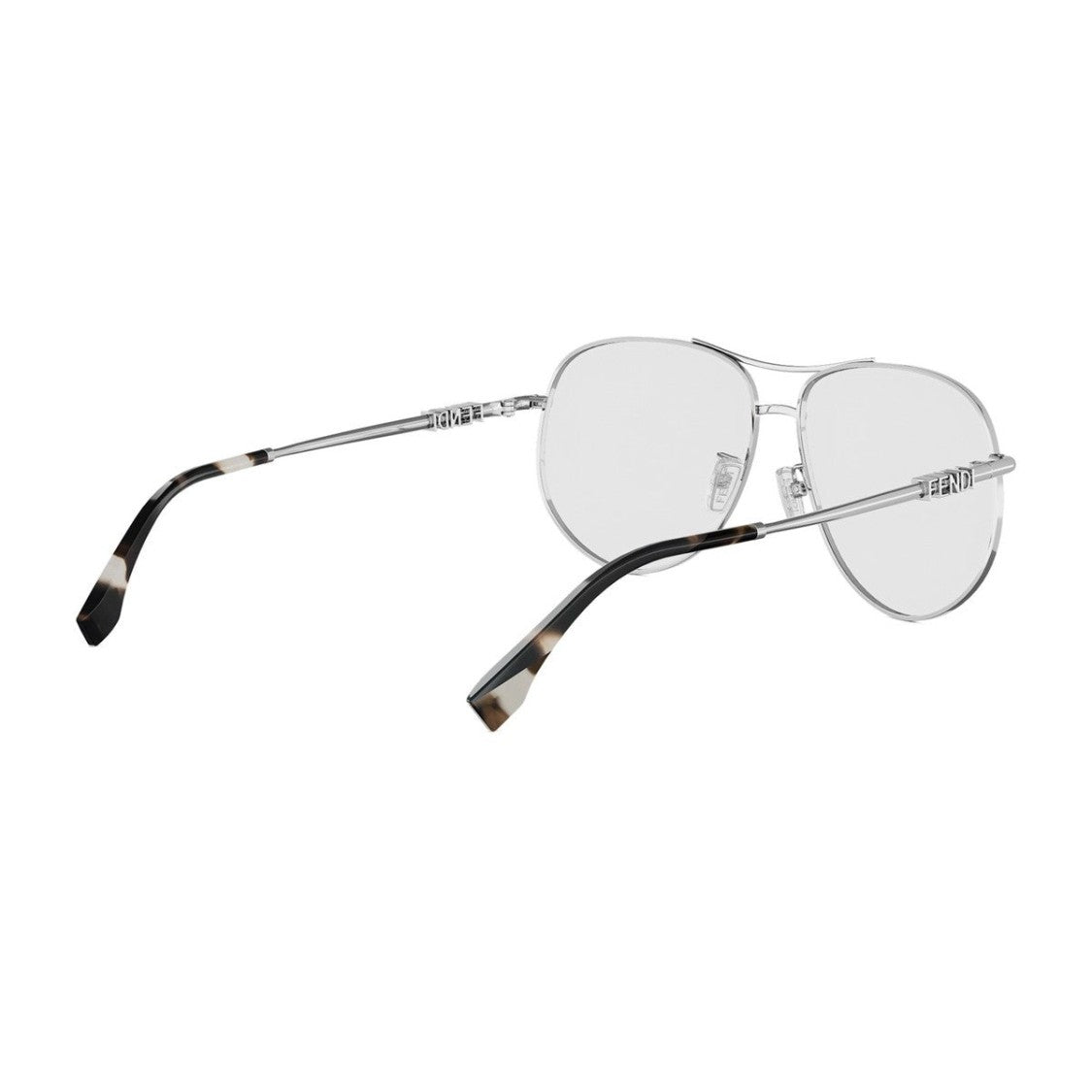 Fendi Silver Fendigraphy Metal Pilot Sunglasses