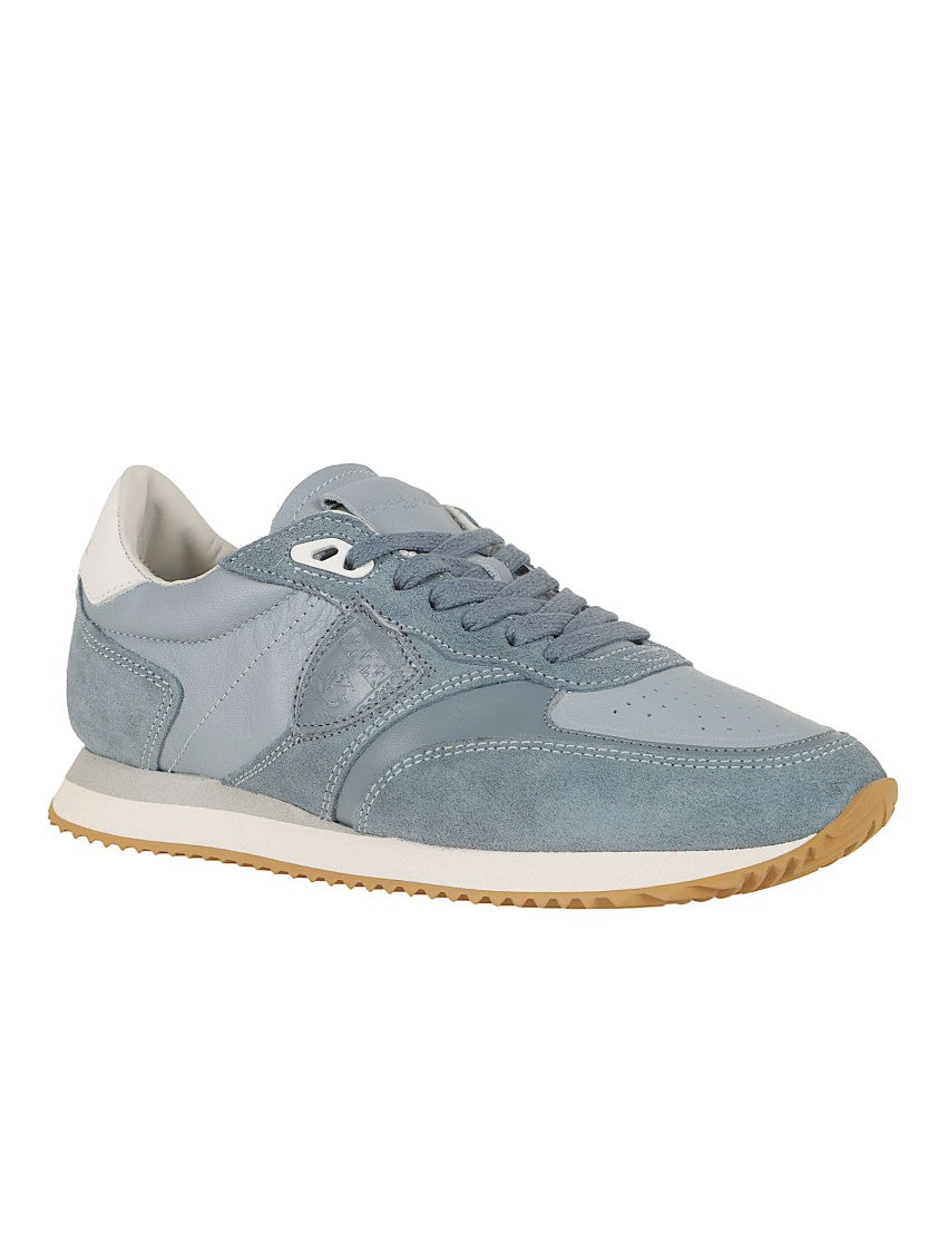 Philippe Model Paneled Running-Style Sneakers With Suede And Fabric Finish