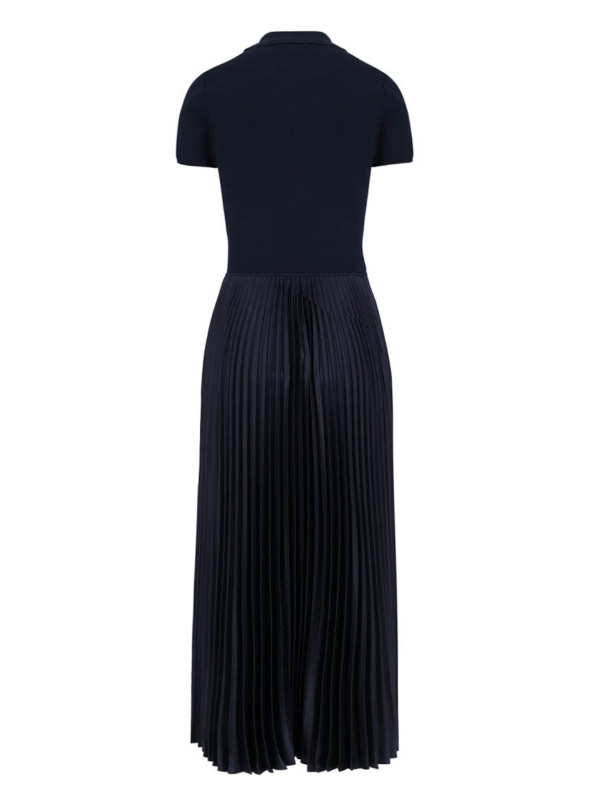 Polo Ralph Lauren Pleated Maxi Dress With Classic Collar