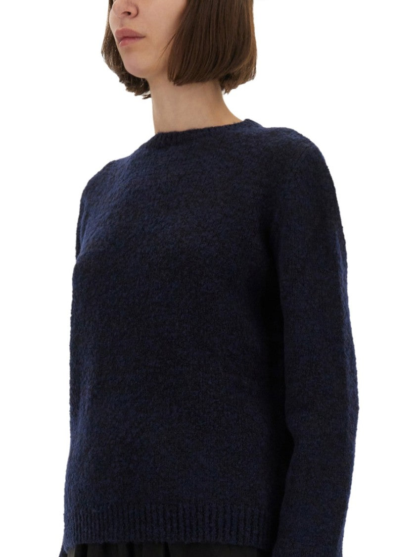 Maison Margiela Textured Knit Choker With Classic Round Neckline