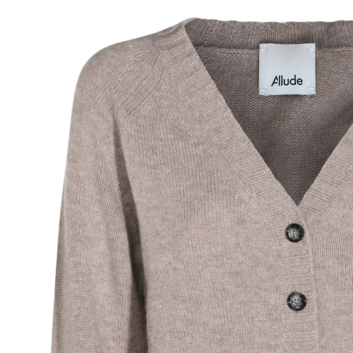 Allude Fine-Knit V-Neck Cardigan