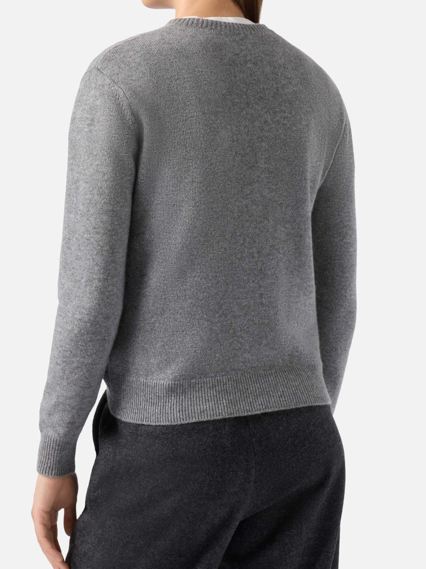 Mc2 Saint Barth Dynamic Grey Knit Sweater