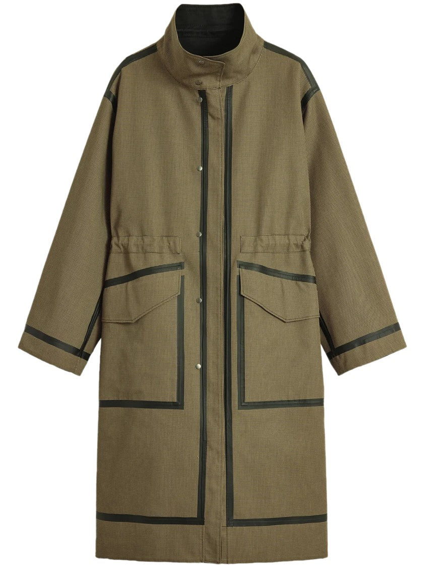 Soeur Black Light High Collar Flap Pockets Coat