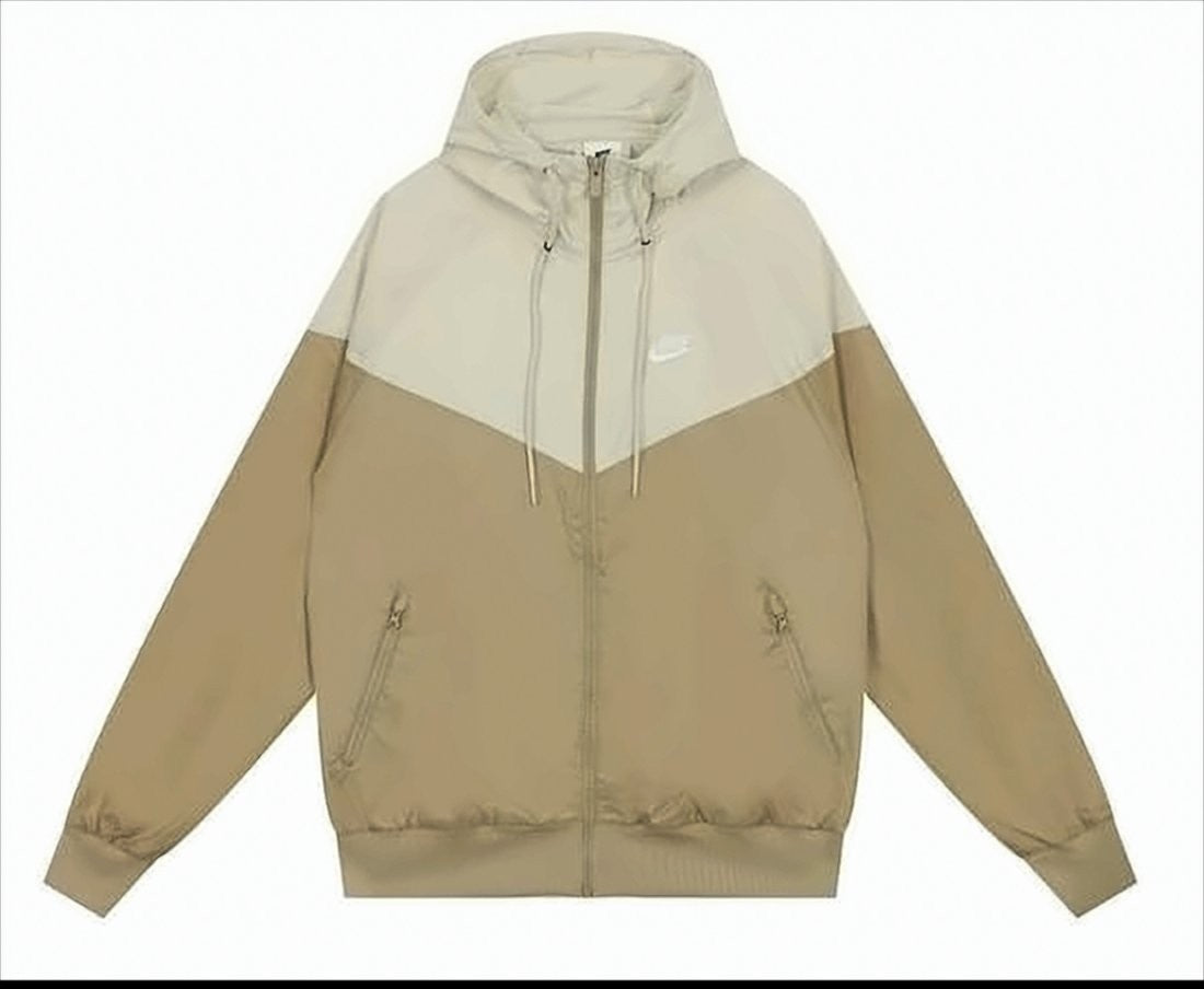 Nike Two-Tone Casual Jacket With Adjustable Hood