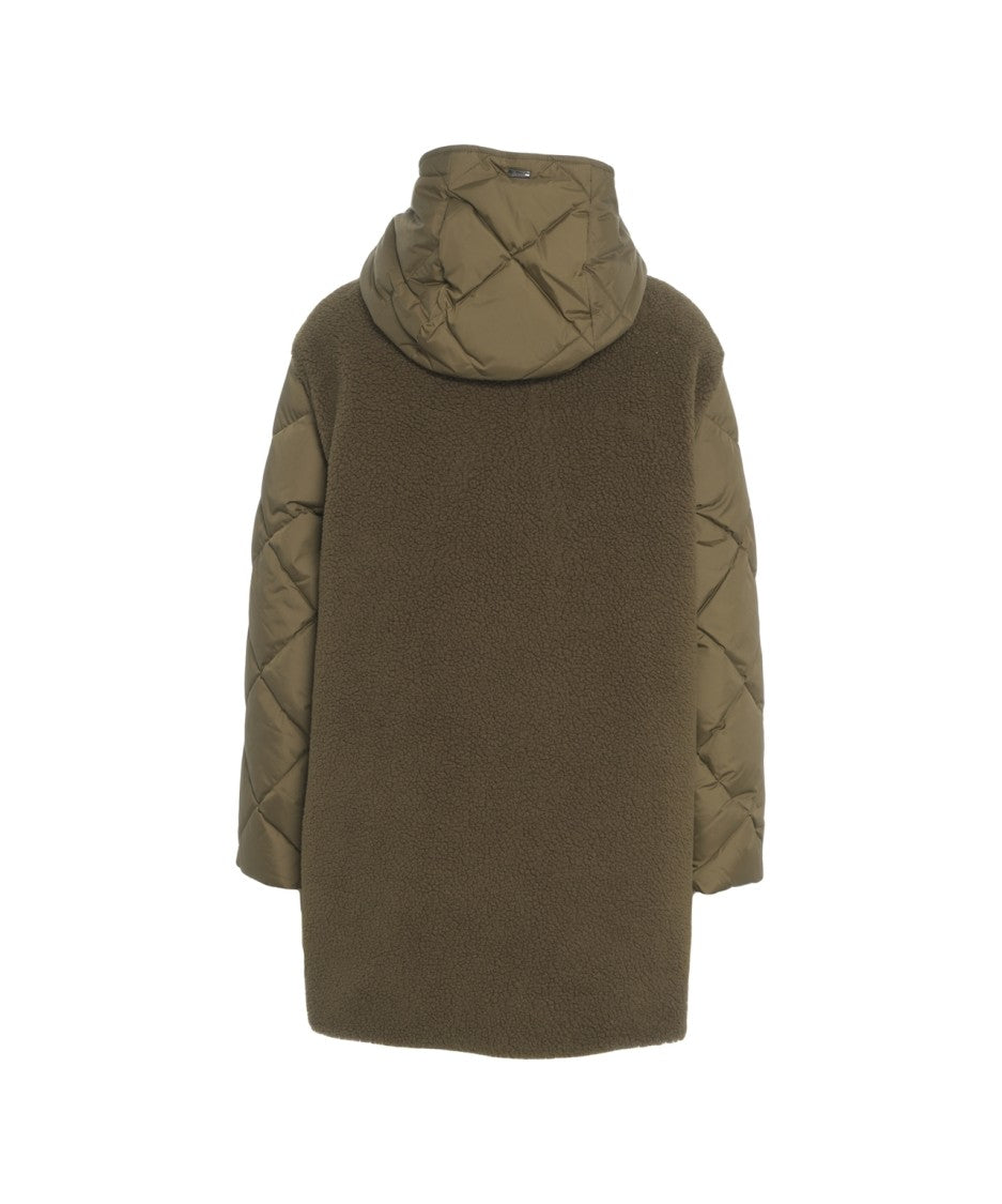 Herno Down Jacket With Faux Fur Insert