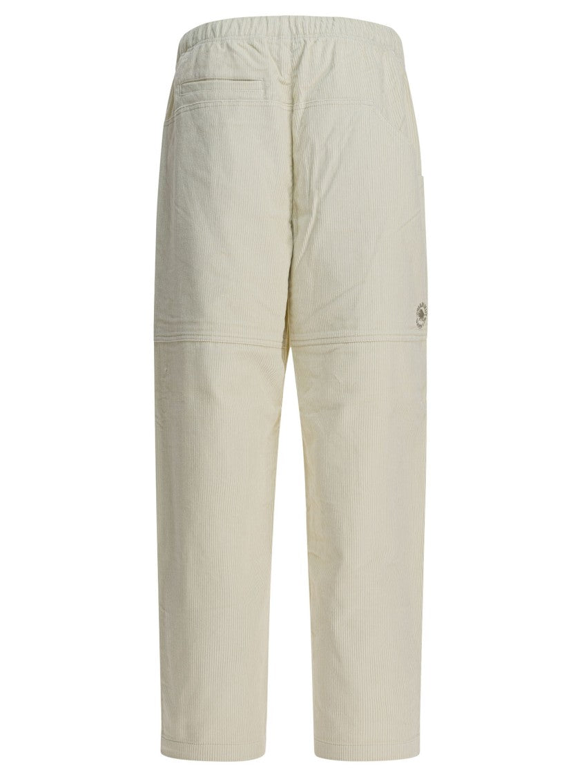 Mammut Relaxed Fit Cotton Trousers With Textured Fabric