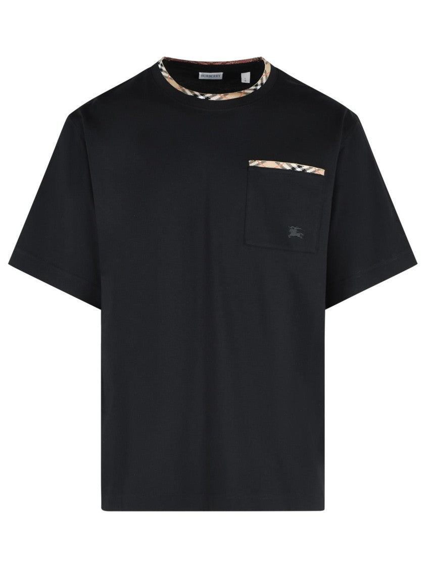 Burberry 'Ryan' Black Cotton T-Shirt