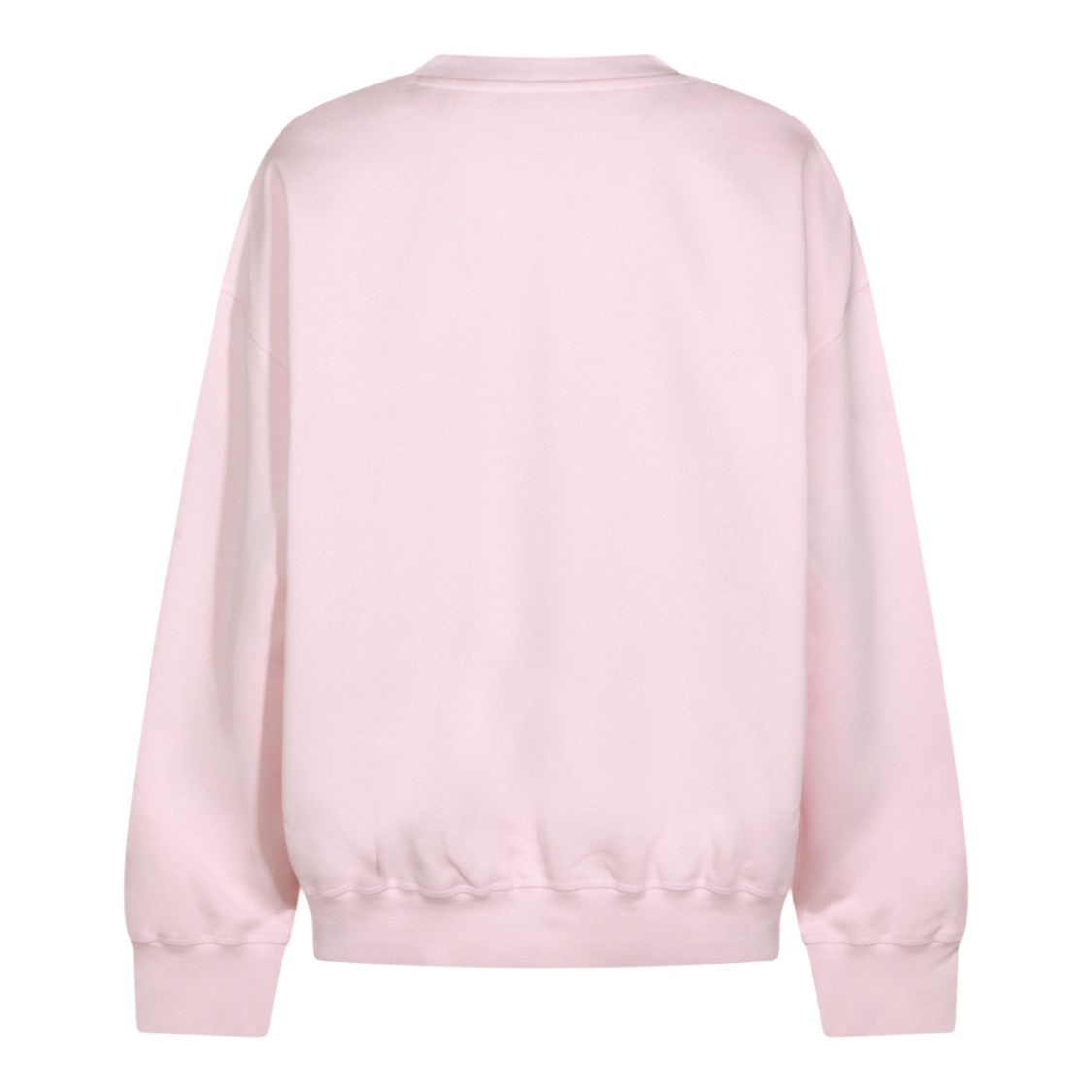 Ganni Pastel Pink Sweater With Fluffy Dog Graphic