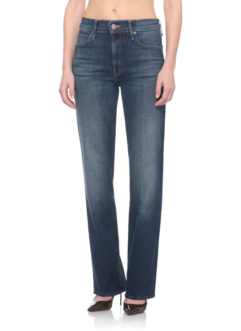 Mother Blue Five Pockets Cotton Jeans