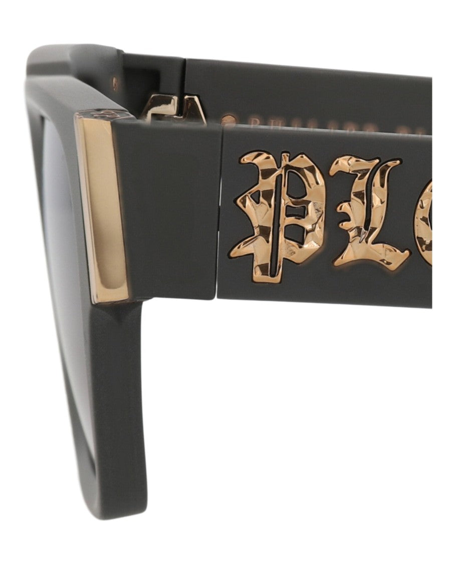Philipp Plein Square-Frame Acetate Sunglasses With Logo Detail