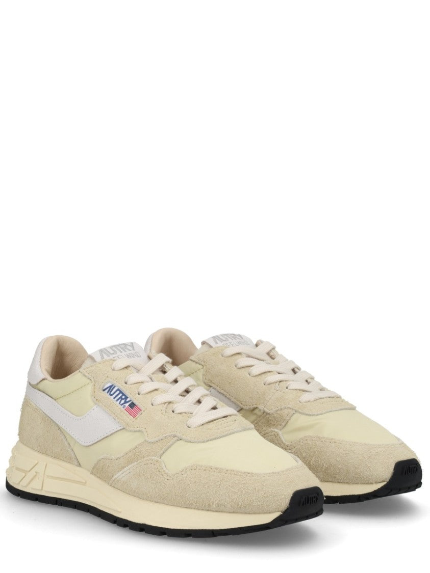 Autry Neutrals Reelwind Low Suede Overlay Sneakers