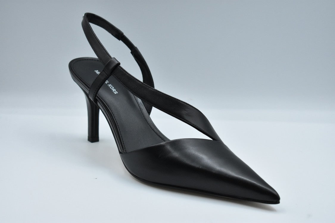 Michael Kors Black Slingback Shoes With Pointed Toe