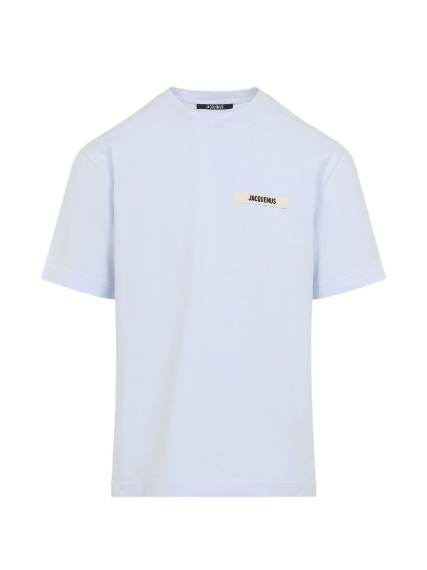 Jacquemus Light Blue Minimalist Logo Crew Neck T-Shirt
