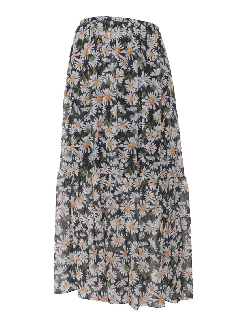Max Mara Flowing Silk Maxi Skirt